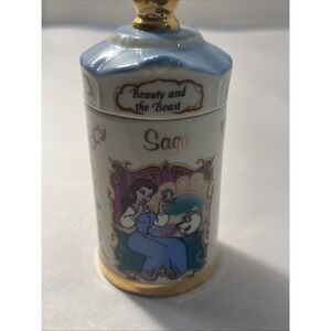 Disney Spice Jar Collection Beauty and the Beast Sage Jar 1995 Lenox Porcelain